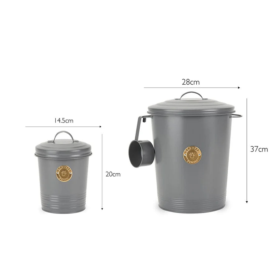 Cantina Steel Storage Pet Food & Treat Canister Set